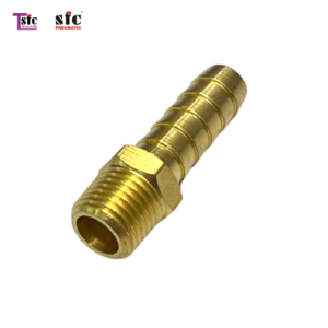 ข้อต่อทองเหลือง ต่อตรง หางปลาไหล เกลียวนอก 139