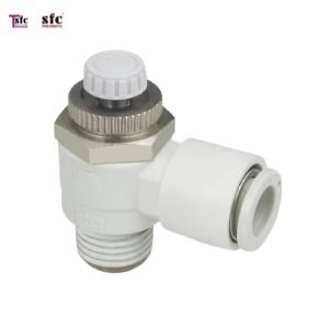 ฟิตติ้งปรับสปีด เสียบสาย เกลียวนอก AS01F