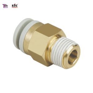 ฟิตติ้งเสียบสาย เกลียวนอก KQ2H