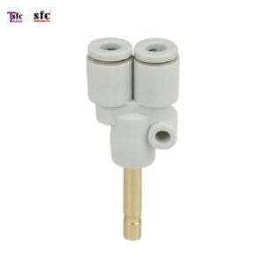 ฟิตติ้งเสียบสายสองทาง ก้านยาว KQ2U