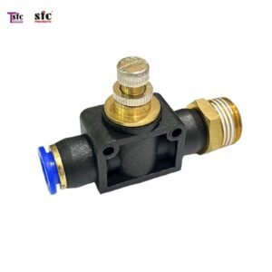 ฟิตติ้งปรับสปีด เสียบสาย เกลียวนอก SPAM