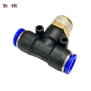 ฟิตติ้งสามทาง เสียบสาย เกลียวนอกกลาง SPB