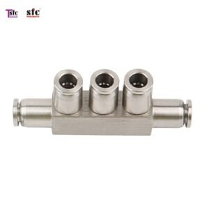 ฟิตติ้งแสตนเลส เสียบสายห้าทาง STW