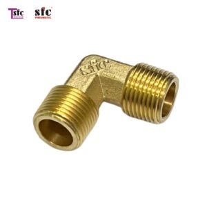 ข้อต่อทองเหลือง ข้องอ 90 องศา เกลียวนอก x นอก 3450