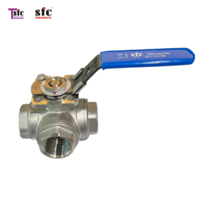 3W BALL VALVE SUS316 HIGH PLATFORM (L TYPE) 3W-DN