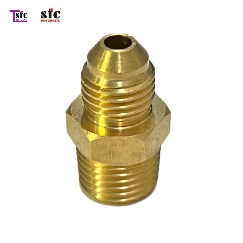 ข้อต่อทองเหลือง ต่อตรง หัวแฟร์ เกลียวนอก 48