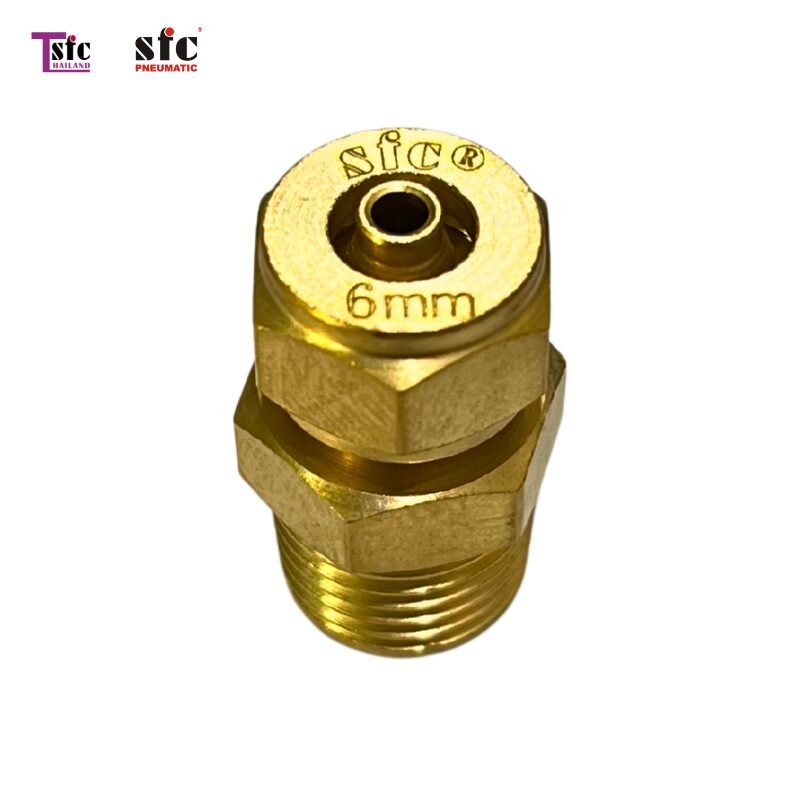 ข้อต่อทองเหลือง ต่อตรง เสียบสายเดือย เกลียวนอก 680