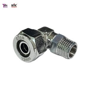 ฟิตติ้ง ข้องอ 90 องศา เสียบสายเดือย เกลียวนอก KLL