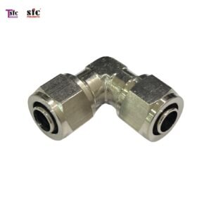 ฟิตติ้ง ข้องอ 90 องศา เสียบสายสองทางเดือย KLV