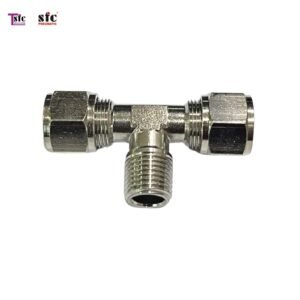 ฟิตติ้งตัวที เสียบสายสองทางตาไก่ เกลียวนอก KTB