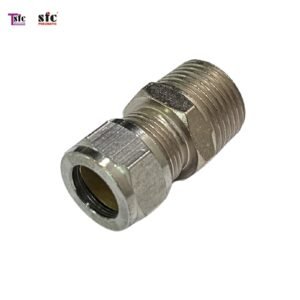 ฟิตติ้ง ต่อตรง เสียบสายตาไก่ เกลียวนอก KTC