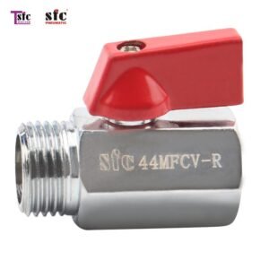 ก๊อกบอลวาล์วสแตนเลส หกเหลี่ยม เกลียวนอก x ใน MFCV-ST