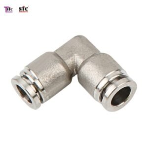 ฟิตติ้งสแตนเลส ข้องอ 90 องศา เสียบสายสองทาง STV