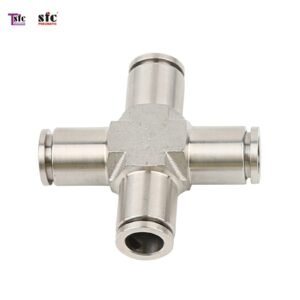 ฟิตติ้งสแตนเลส เสียบสายสี่ทาง STXL