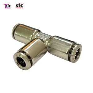 ฟิตติ้งสวมเร็วโลหะตัวที เสียบสายสามทาง YPE