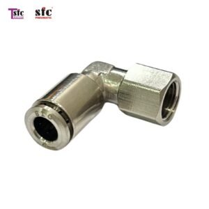 ฟิตติ้งสวมเร็วโลหะ ข้องอ 90 องศา เสียบสาย เกลียวใน YPLF