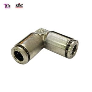 ฟิตติ้งสวมเร็วโลหะ ข้องอ 90 องศา เสียบสายสองทาง YPV