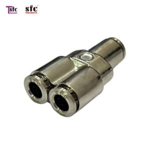 ฟิตติ้งสวมเร็วโลหะตัววาย เสียบสายสามทาง YPY